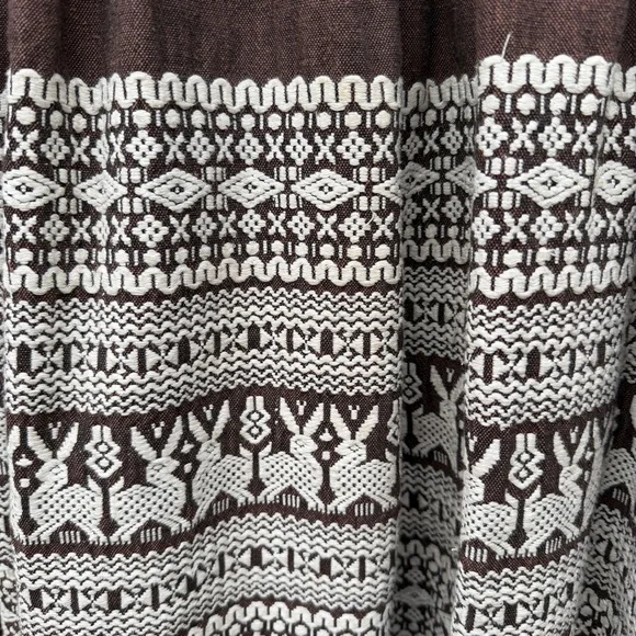 Vintage Woven Ethnic Embroidered Guatemalan Skirt - Picture 4 of 9